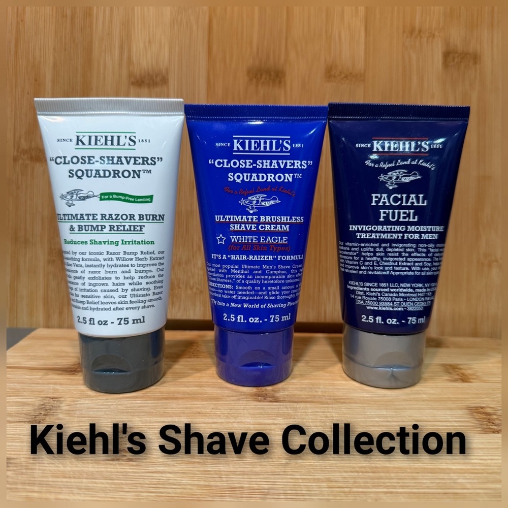 Kiehl's Shaving Essentials Blue and Gray Collection